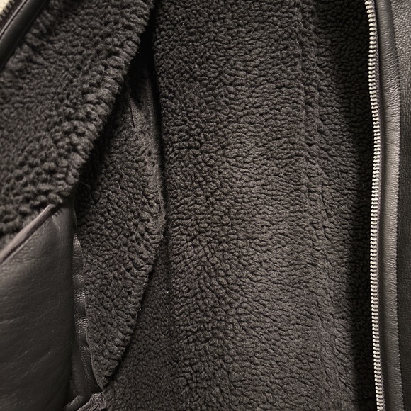 Brand new Kooples Sherpa leather biker jacket - Picture 5 of 6